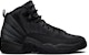 Kasut Air Jordan 12 Retro Winterized 'Triple Black' BQ6852-001 (Sekolah Rendah)
