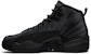Kasut Air Jordan 12 Retro Winterized 'Triple Black' BQ6852-001 (Sekolah Rendah)