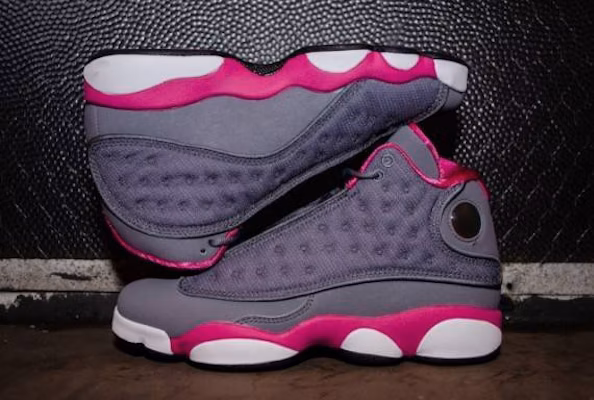 (Grade School) Air Jordan 13 Retro 'Grey Fusion Pink' 439358-029 Lookbook (Grade School) Air Jordan 13 Retro 'Grey Fusion Pink' 439358-029