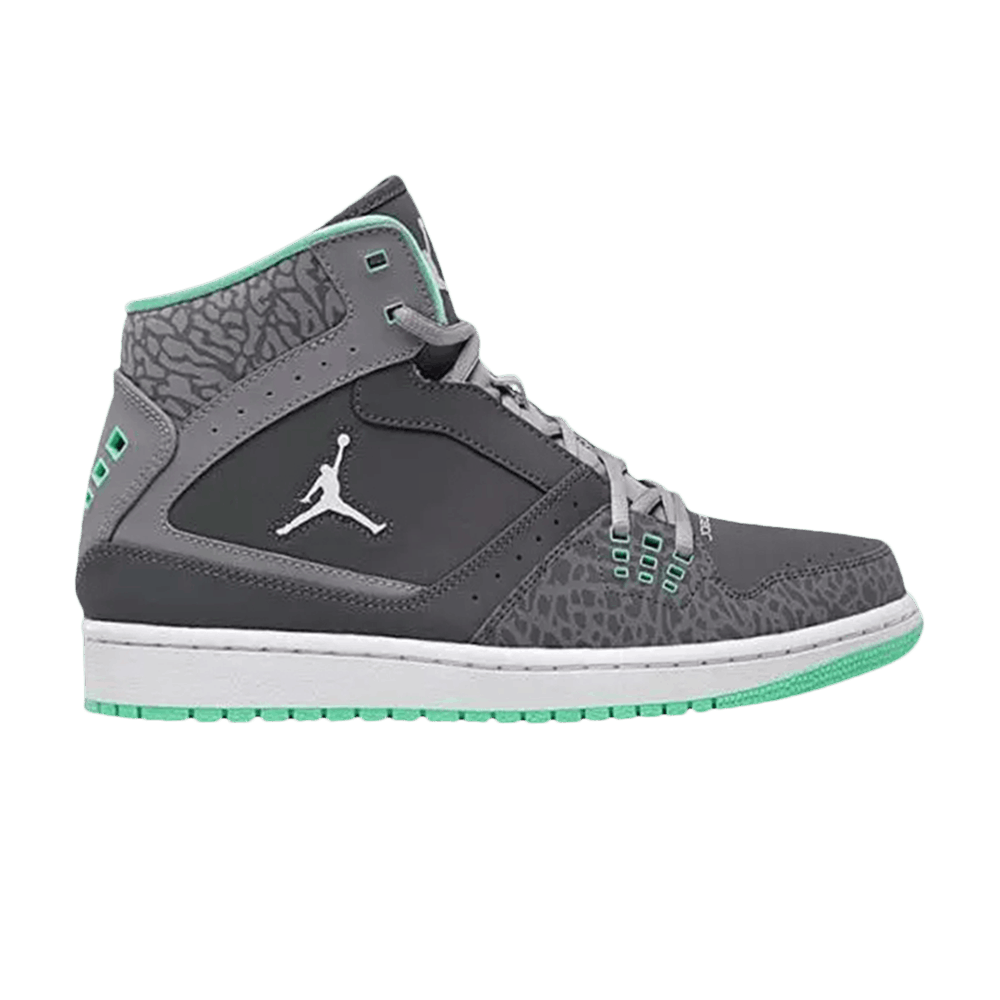 Buy (Grade School) Air Jordan 1 Flight 'Grey Green Glow' 374452-058