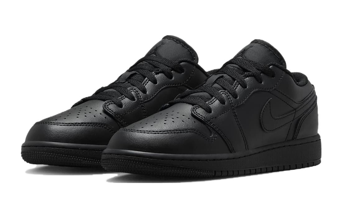Lookbook Air Jordan 1 Low 2022 'Triple Black' (Grade School) Anak-Anak 553560-093