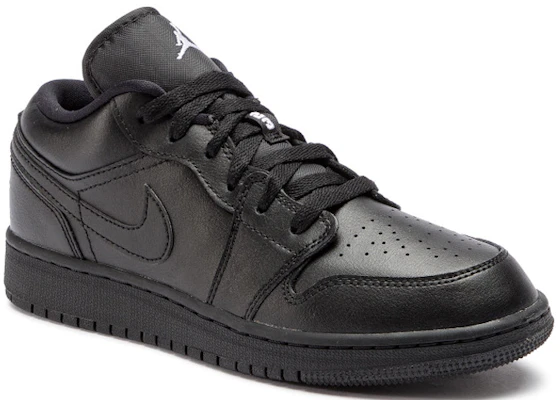 (小童款) Air Jordan 1 Low '黑色' 553560-006 Lookbook (小童款) Air Jordan 1 Low '黑色' 553560-006