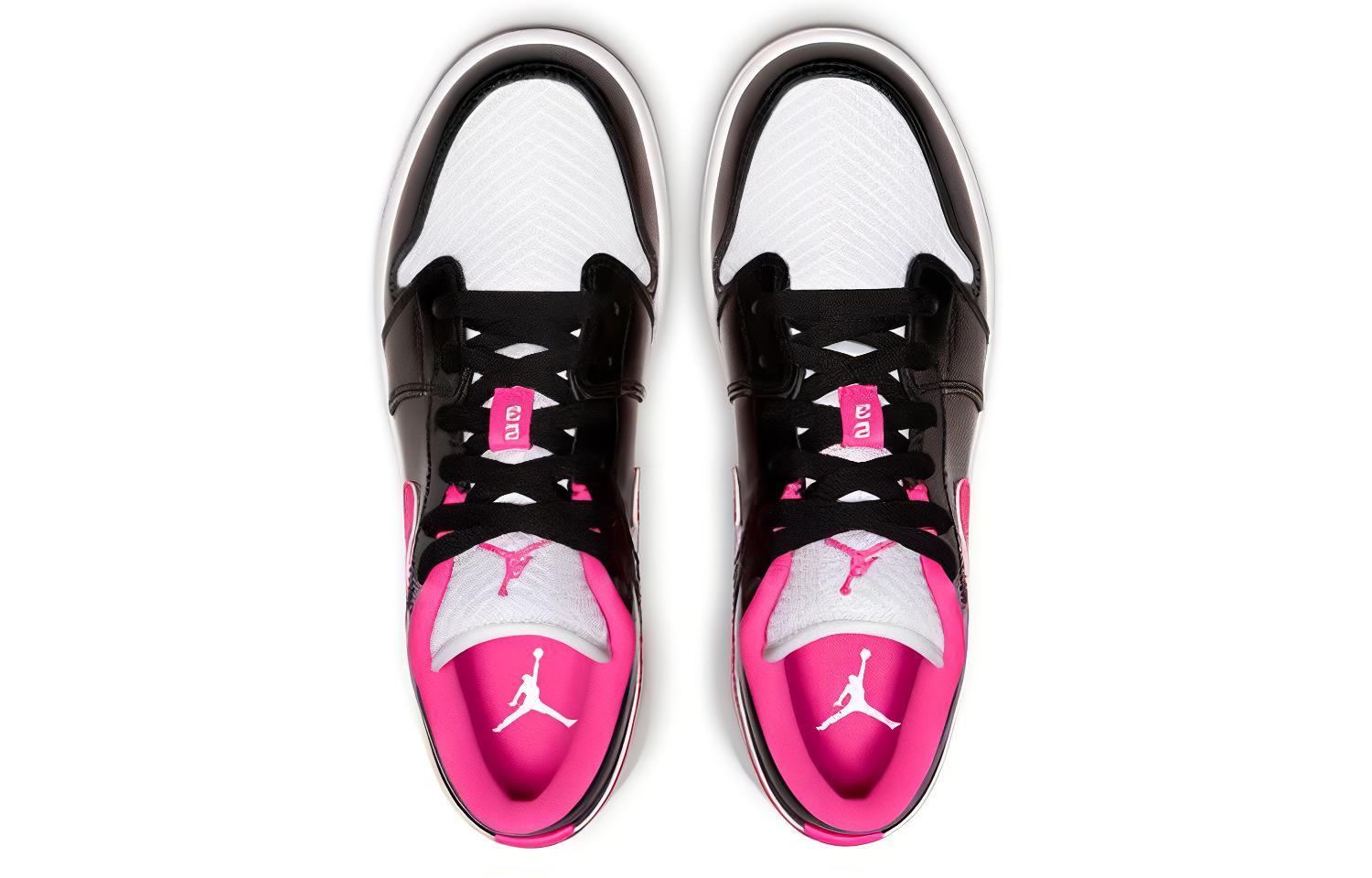 Shop GS エアジョーダン1 ロー "ブラック/ハイパーピンク" 554723-061