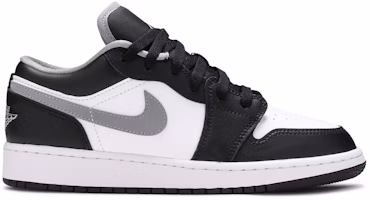 (Grade School) Air Jordan 1 Low 'Black Medium Grey' 553560-040 (Grade School) Air Jordan 1 Low 'Black Medium Grey' 553560-040
