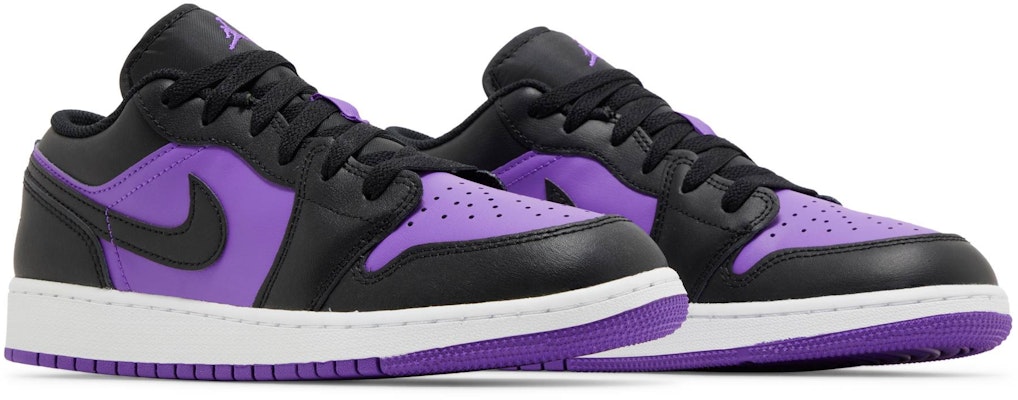 (GS) 에어 조던 1 로우 '블랙/퍼플' 553560-505 Cheap (GS) 에어 조던 1 로우 '블랙/퍼플' 553560-505