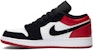 (Ukuran Sekolah Rendah) Air Jordan 1 Low 'Black Toe' 553560-116