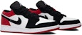 (Ukuran Sekolah Rendah) Air Jordan 1 Low 'Black Toe' 553560-116