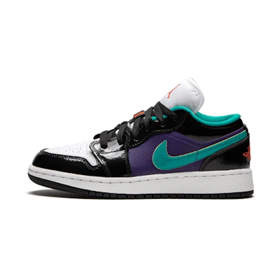 (GS) Jordan 1 Low 'Black Turbo Green'