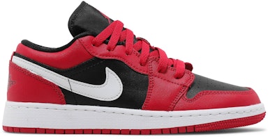 (Grade School) Air Jordan 1 Low 'Black Very Berry' 553560-061 (Grade School) Air Jordan 1 Low 'Black Very Berry' 553560-061