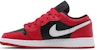 (Kanak-Kanak Sekolah) Air Jordan 1 Low 'Hitam Very Berry' 553560-061
