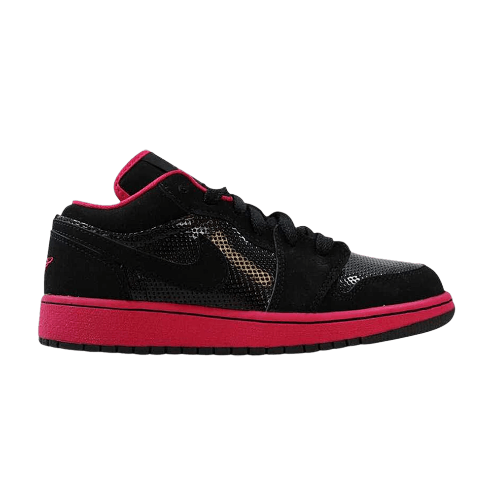 Buy (Sekolah Rendah) Air Jordan 1 Low 'Black Voltage Cherry' 554723-019