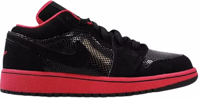(Grade School) Air Jordan 1 Low 'Black Voltage Cherry' 554723-019 (Grade School) Air Jordan 1 Low 'Black Voltage Cherry' 554723-019