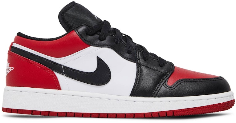 (Grade School) Air Jordan 1 Low 'Bred Toe' 553560-612 Buy (Grade School) Air Jordan 1 Low 'Bred Toe' 553560-612