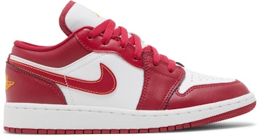 (Grade School) Air Jordan 1 Low 'Cardinal Red' 553560-607 (Grade School) Air Jordan 1 Low 'Cardinal Red' 553560-607