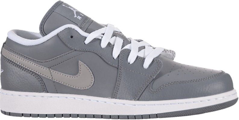 (Grade School) Air Jordan 1 Low 'Abu-Abu Keren' 553560-003 Buy (Grade School) Air Jordan 1 Low 'Abu-Abu Keren' 553560-003