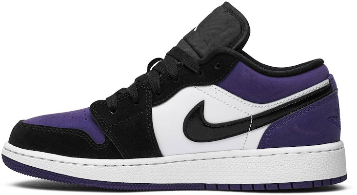 (大童) Air Jordan 1 低帮 '紫罗兰' 553560-125 Lookbook (大童) Air Jordan 1 低帮 '紫罗兰' 553560-125