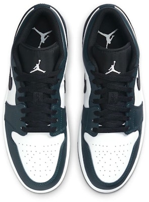 (小學) Air Jordan 1 低筒 '深青色' 553560-411 Shop (小學) Air Jordan 1 低筒 '深青色' 553560-411
