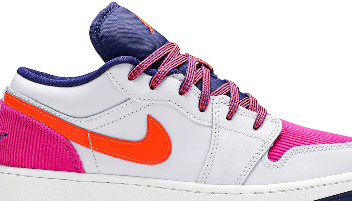 Grade School Air Jordan 1 Low Fire Pink Hyper Crimson 554723 502