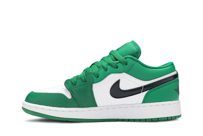 (Grade School) Air Jordan 1 Low 'Pine Green' 553560-301