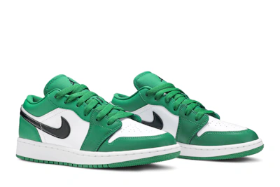 (Grade School) Air Jordan 1 Low 'Pine Green' 553560-301