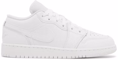 (Grade School) Air Jordan 1 Low 'Triple White' 2023 553560-136 (Grade School) Air Jordan 1 Low 'Triple White' 2023 553560-136