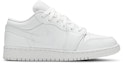 Buy (小学尺码) Air Jordan 1 Low '全白' 553560-126