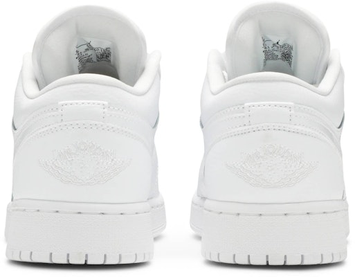 (小学尺码) Air Jordan 1 Low '全白' 553560-126 Details for (小学尺码) Air Jordan 1 Low '全白' 553560-126