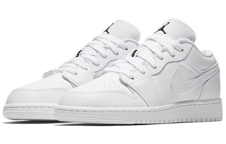 Lookbook (A para Niños) Air Jordan 1 Low 'Triple Blanco/Negro' 553560-110