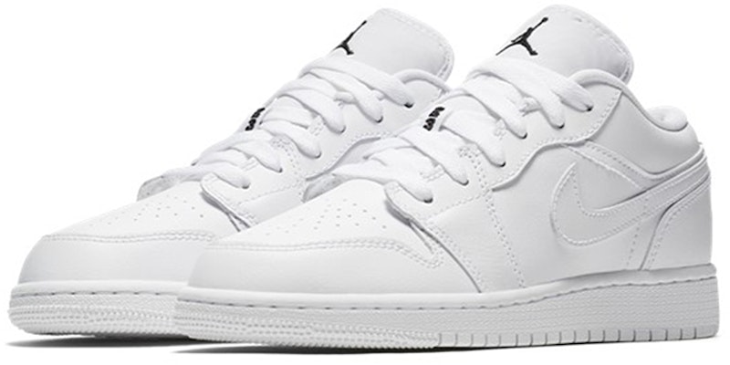 (A para Niños) Air Jordan 1 Low 'Triple Blanco/Negro' 553560-110 Lookbook (A para Niños) Air Jordan 1 Low 'Triple Blanco/Negro' 553560-110