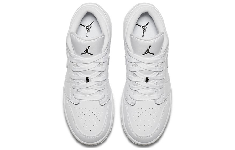 Shop (A para Niños) Air Jordan 1 Low 'Triple Blanco/Negro' 553560-110