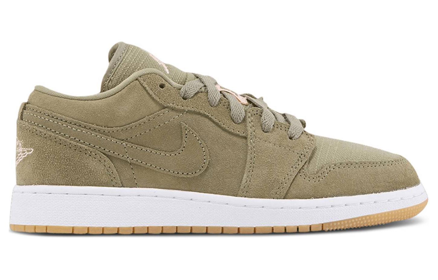 Order (Sekolah Rendah) Air Jordan 1 Low 'Trooper Bleached Coral' 554723-216