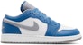 (Kanak-Kanak) Air Jordan 1 Low 'True Blue Cement' 553560-412