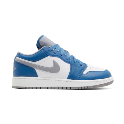 (GS) Jordan 1 Low 'True Blue Cement'