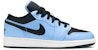 (Kanak-Kanak) Air Jordan 1 Low 'University Blue Hitam' 553560-403