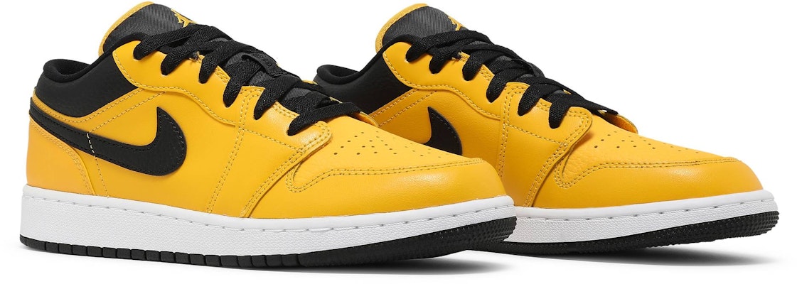 (Kanak-Kanak) Air Jordan 1 Low 'University Gold Black' 553560-700 Cheap (Kanak-Kanak) Air Jordan 1 Low 'University Gold Black' 553560-700