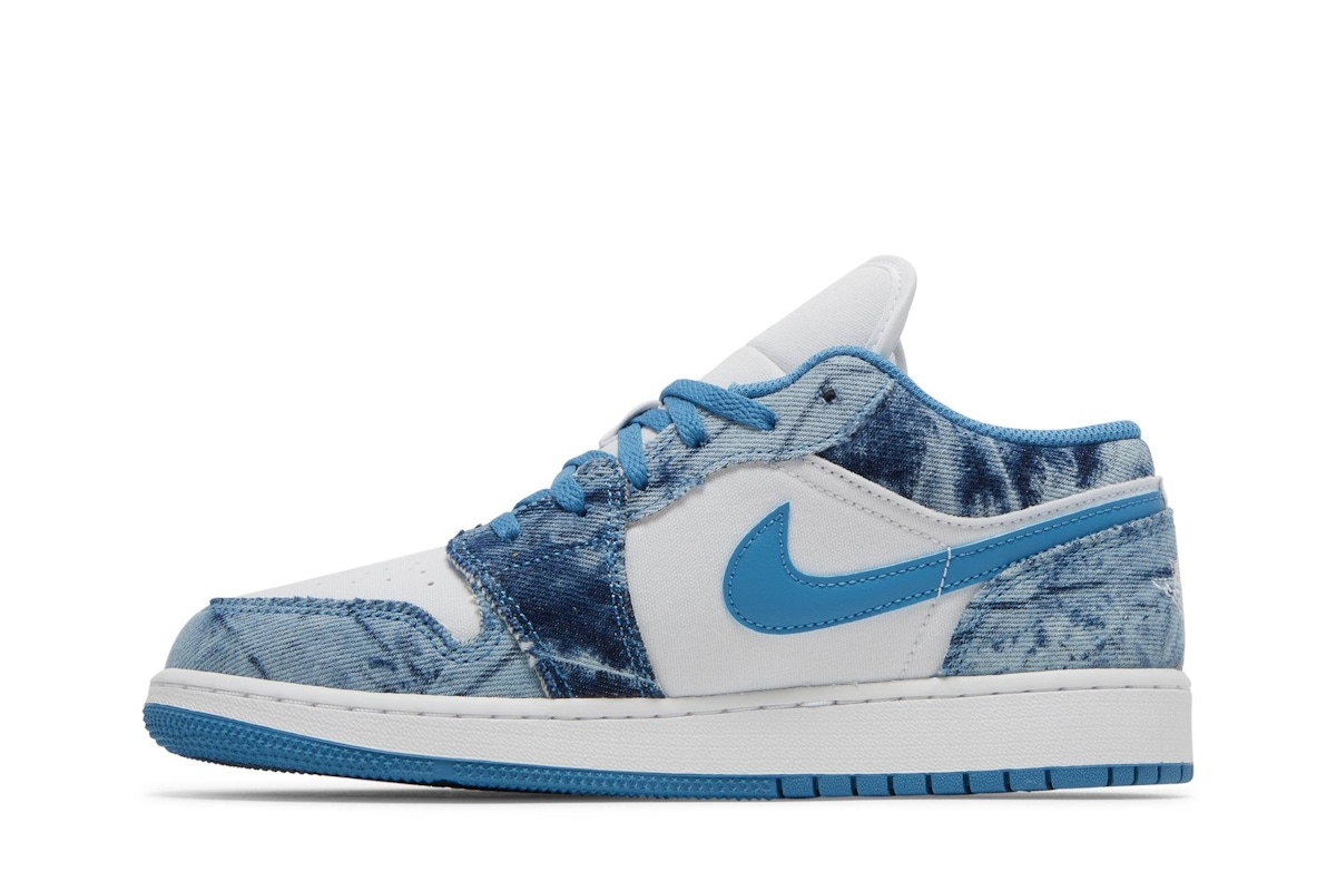 (Grade School) Air Jordan 1 Low 'Washed Denim' DM8947-100