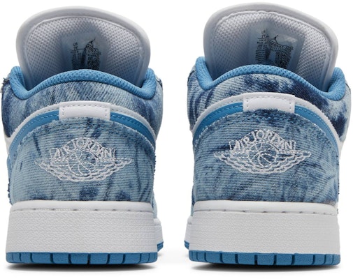 (Grade School) Air Jordan 1 Low 'Washed Denim' DM8947-100 Details for (Grade School) Air Jordan 1 Low 'Washed Denim' DM8947-100