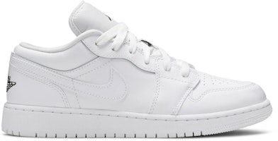 (Grade School) Air Jordan 1 Low 'White Black' 553560-101 (Grade School) Air Jordan 1 Low 'White Black' 553560-101
