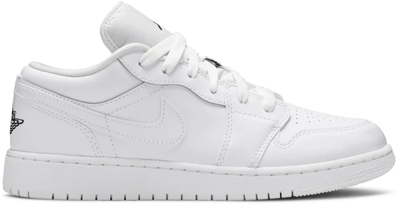 (Grade School) Air Jordan 1 Low 'White Black' 553560-101 Buy (Grade School) Air Jordan 1 Low 'White Black' 553560-101