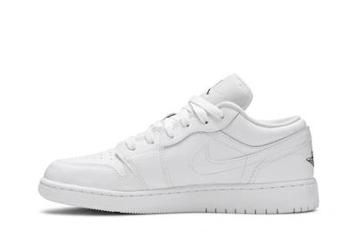 (Grade School) Air Jordan 1 Low 'White Black' 553560-101