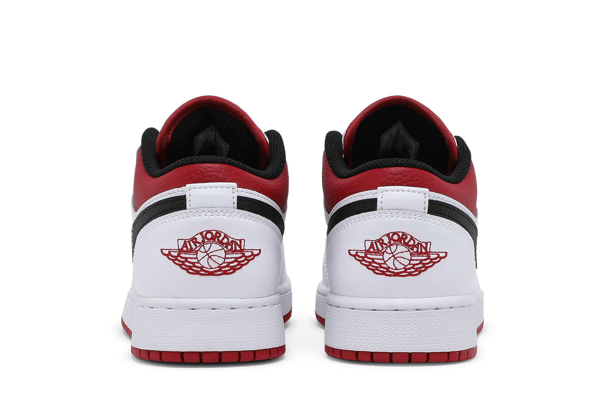 Low top red and white jordans outlet