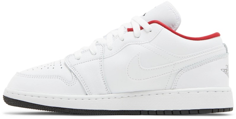 (Año Escolar) Air Jordan 1 Low 'Blanco Rojo Gimnasio Negro' 553560-164 Lookbook (Año Escolar) Air Jordan 1 Low 'Blanco Rojo Gimnasio Negro' 553560-164