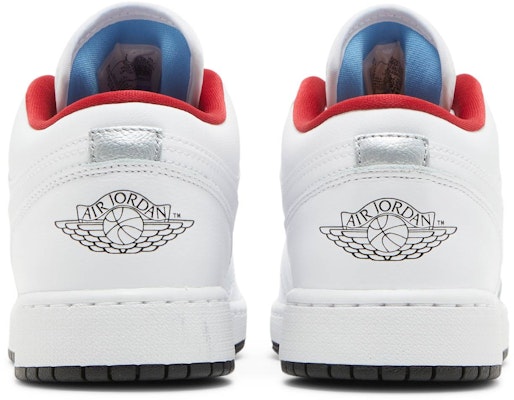 (Año Escolar) Air Jordan 1 Low 'Blanco Rojo Gimnasio Negro' 553560-164 Details for (Año Escolar) Air Jordan 1 Low 'Blanco Rojo Gimnasio Negro' 553560-164