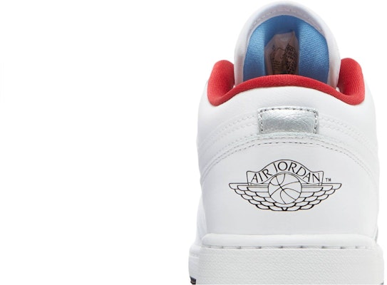 (Año Escolar) Air Jordan 1 Low 'Blanco Rojo Gimnasio Negro' 553560-164 Sizing (Año Escolar) Air Jordan 1 Low 'Blanco Rojo Gimnasio Negro' 553560-164