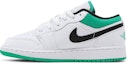Lookbook (Sekolah Dasar) Air Jordan 1 Low 'Putih Lucky Green' 553560-129
