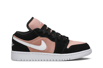 (Grade School) Air Jordan 1 Low 'White Rose Gold' 554723-090
