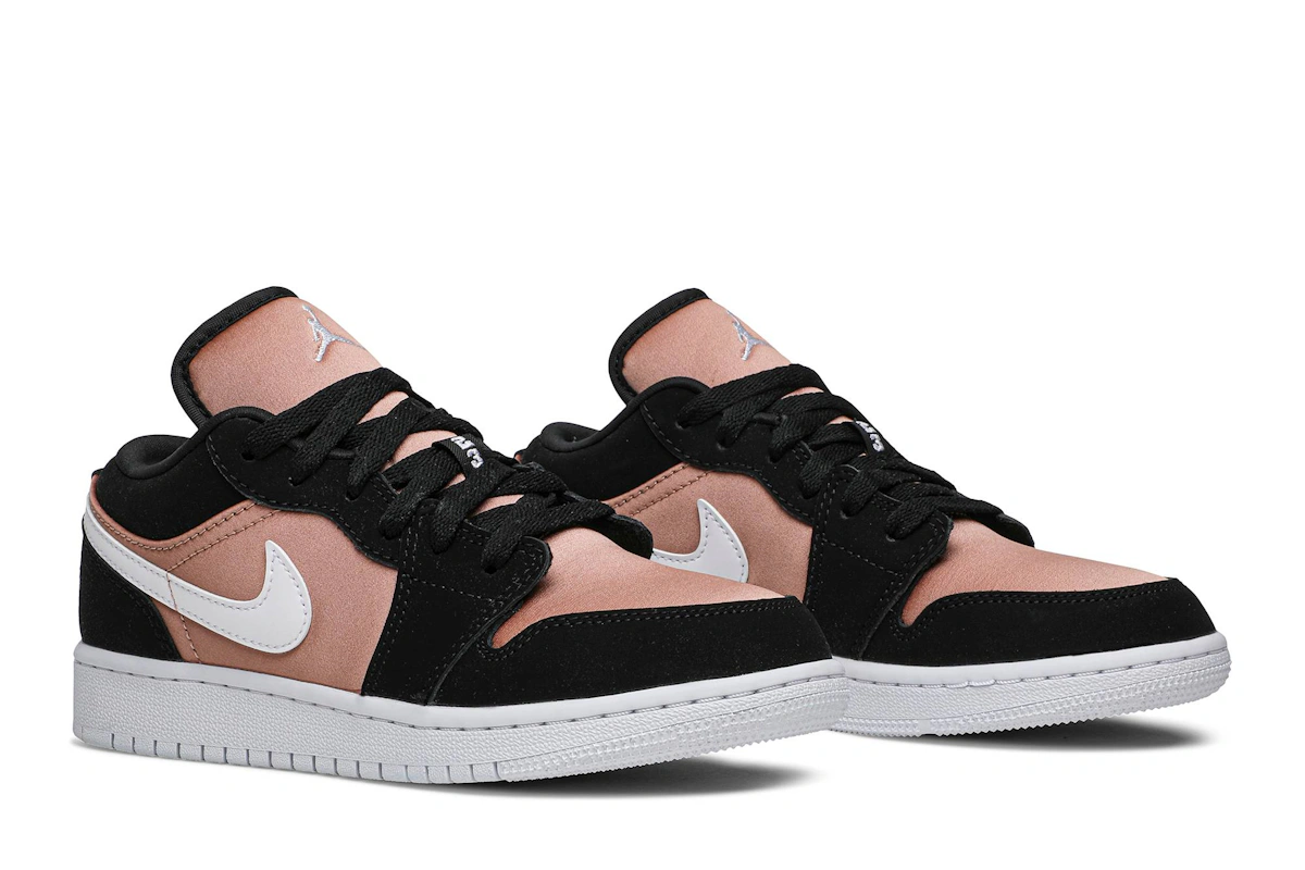 (Grade School) Air Jordan 1 Low 'White Rose Gold' 554723-090