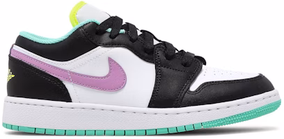 (Grade School) Air Jordan 1 Low 'White Violet Shock' 553560-151 (Grade School) Air Jordan 1 Low 'White Violet Shock' 553560-151