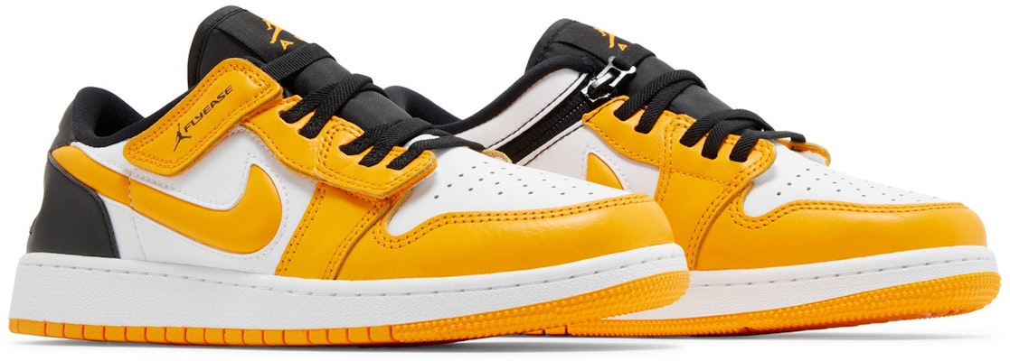 (Kanak-Kanak Sekolah) Air Jordan 1 Low FlyEase 'Taxi Putih' DN4639-107 Cheap (Kanak-Kanak Sekolah) Air Jordan 1 Low FlyEase 'Taxi Putih' DN4639-107