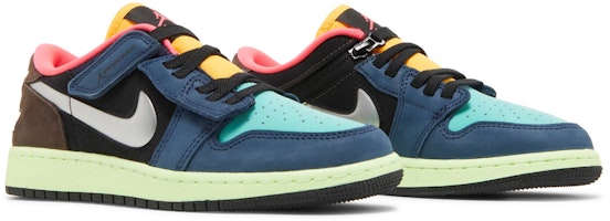 Cheap (小學) Air Jordan 1 Low FlyEase 'Tokyo Bio Hack' DN4639-201